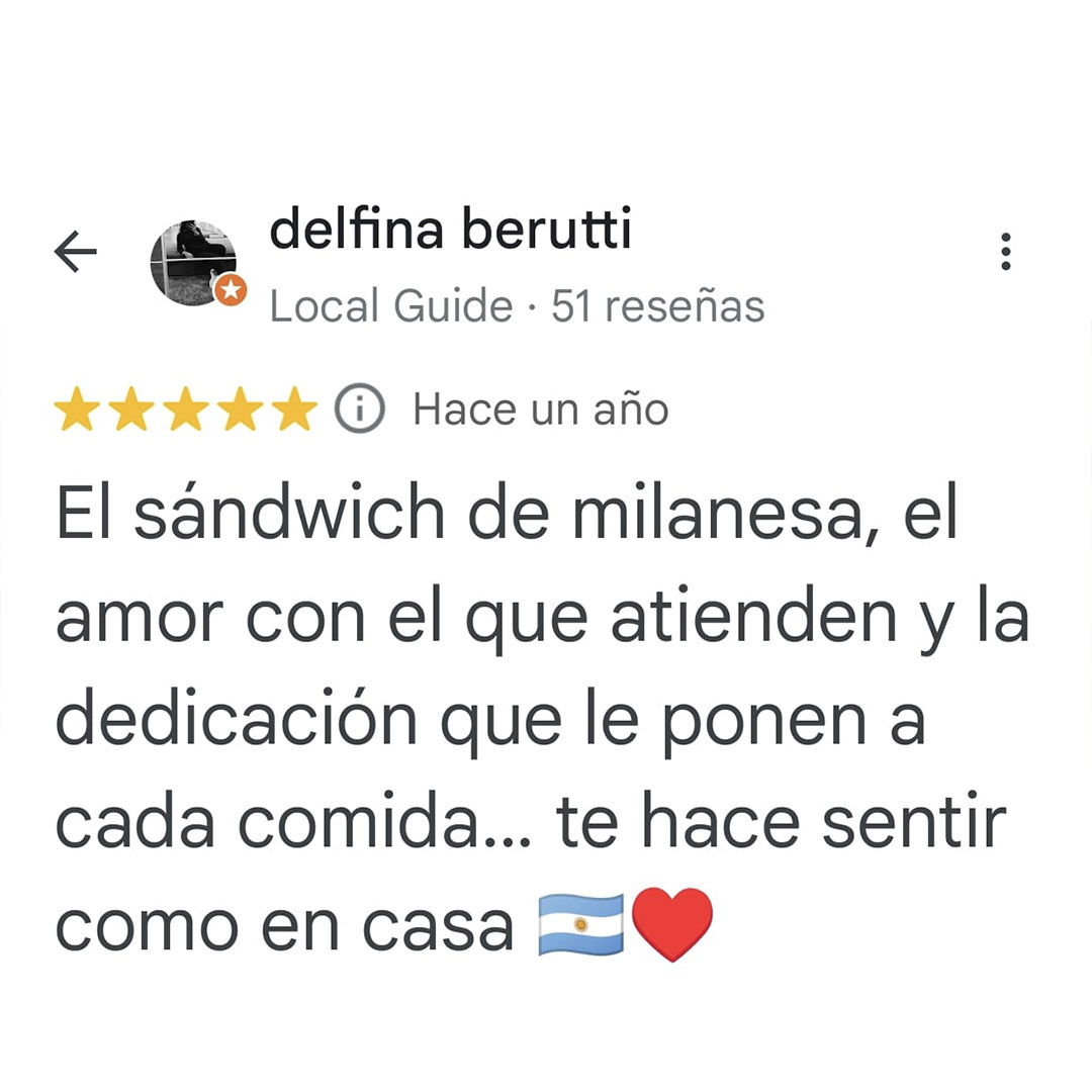 Testimonio Delicias Caseras