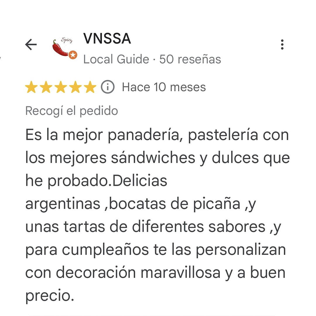 Testimonio Delicias Caseras
