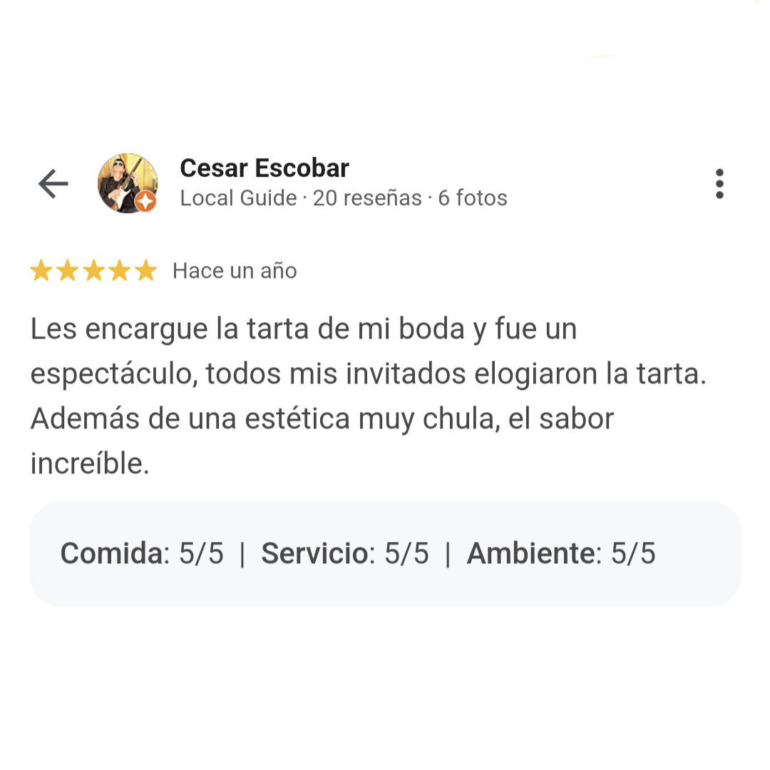 Testimonio Delicias Caseras