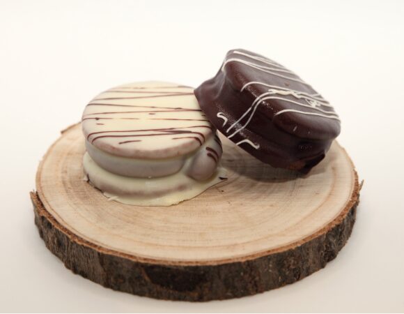 Alfajores chocolate Blanco y negro